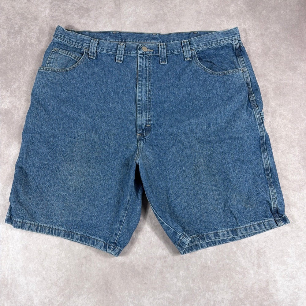 Wrangler Carpenter Painter Shorts 100% Cotton Utility Workwear Size 44 Blue Jean